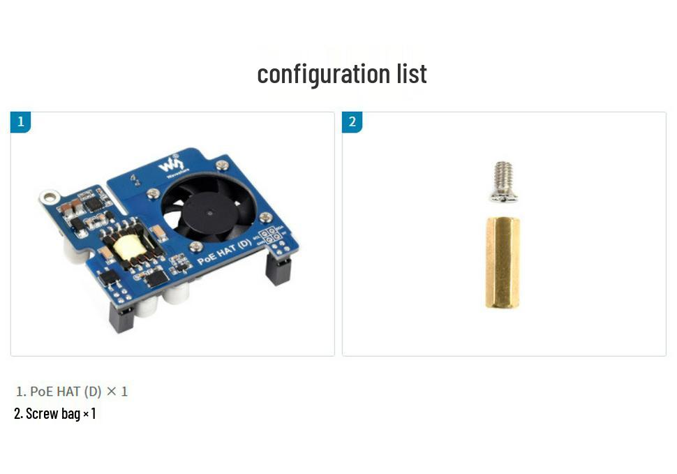 Waveshare PoE Ethernet Power Board for Raspberry Pi, 802.3af Standard, Case-Installable