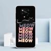 Аниме Милый Черный Кот Мяу Чехол Для Телефона Для Xiaomi Poco F7 Ultra X5 X6 X7 Pro M7 Redmi 15C 15 13C 13 12C 12 10C 10 10A 9 9C 9A 9T C
