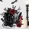 26Pcs Gothic Cake Decorations Toppers Skeleton Hand Spooky Muffin Decor for Party Supplies