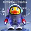 Interactive Electric Dance Space Duck Plastic Duck Musical Interactive Toy  Desktop