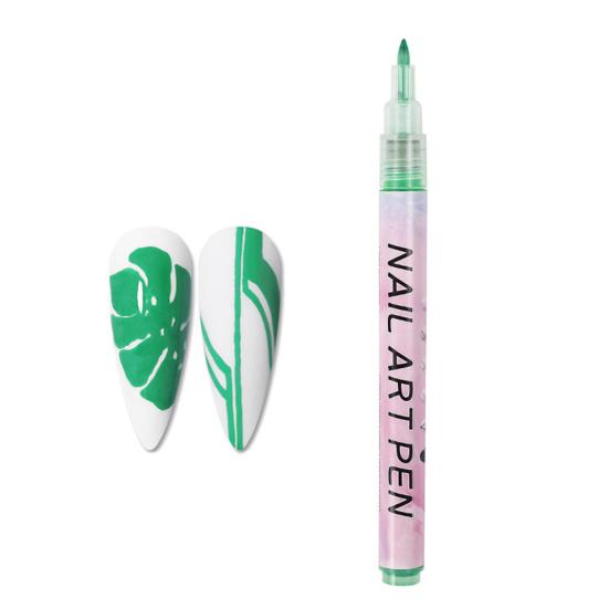 Набор ручек для нейл-арта 12 цветов, гелевая ручка-лайнер для рисования, водостойкая, быстросохнущая, DIY маркер для ногтей, гелевый карандаш для граффити и точек для дома и салона