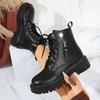 2025 Autumn New Internet Celebrity British Style Martin Boots Women's Fashion Platform Locomotive Advanced Sense Fried Street Versatile Short Boots