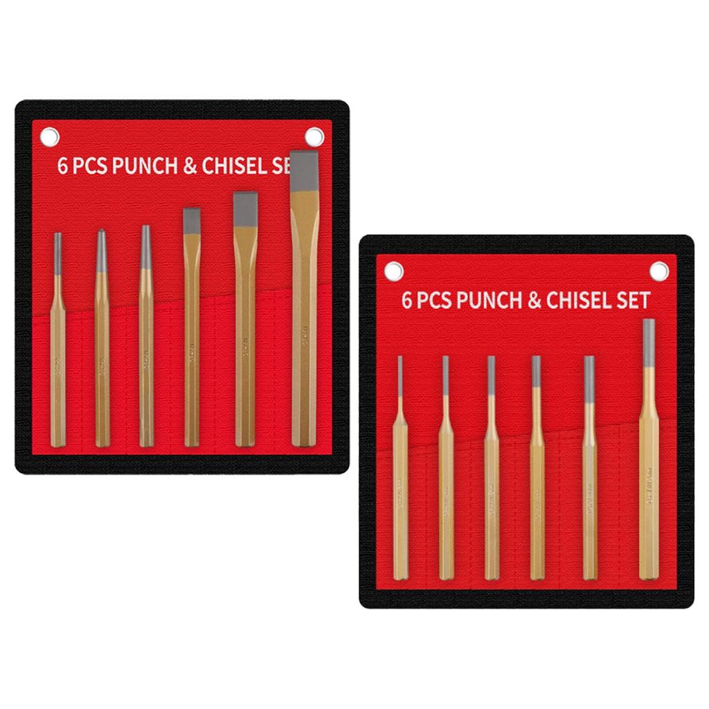 Набор холодных зубил 6 шт. Плоское зубило, центральное зубило, лезвия зубил, гаечный ключ, ручной набор зубил для резьбы по камню для плотников, ручные инструменты