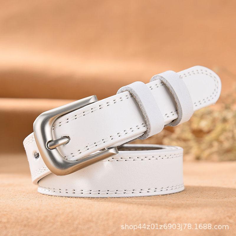 Women's Belts Vintage for Jeans Designer Fashion Casual Genuine Leather Brand Female Waistband Pin Buckles Fancy Straps LB2265