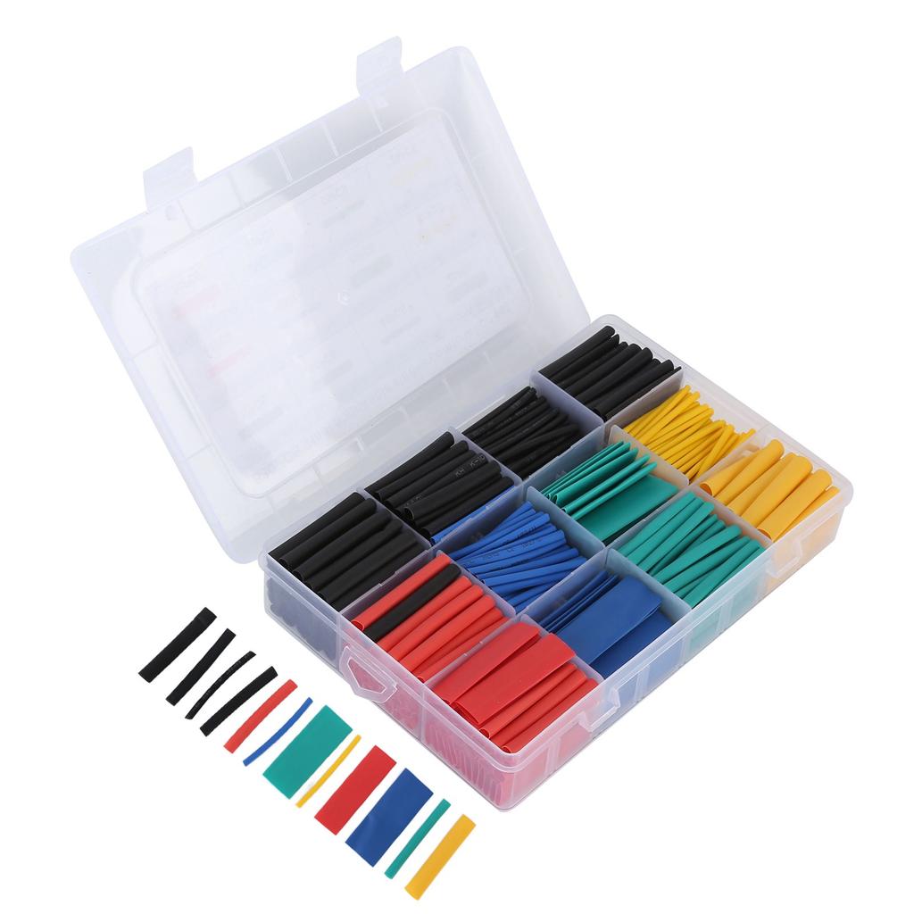 530pcs Heat Shrink Tubing Kit Electrical Colorful Wire Shrink Wrap Tubing Assortment