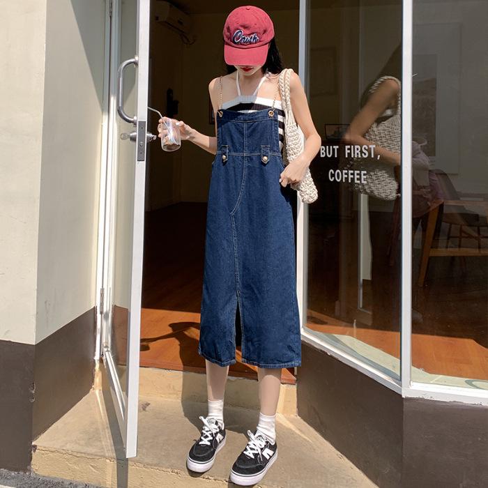 Girls' New Arrival Summer Denim Suspender Skirt - Cute, Slimming, Age-Reducing & Loose Fit