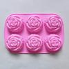 Форма для торта гибкая антипригарная в форме цветка розы силиконовая форма 6 сеток шоколад