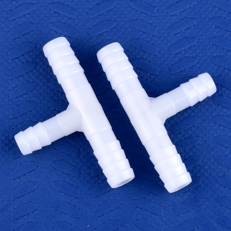 10 шт./лот пластиковый переходной тройник 8 мм 10 мм крестообразный 4-ходовой 5-ходовой соединитель 1/2" клапан ПВХ шаровой кран