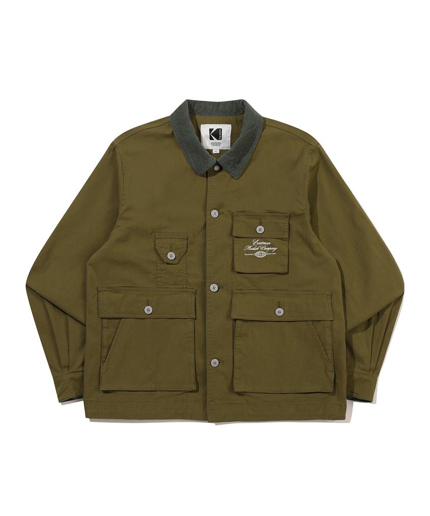 Kodak Cotton Collar Work Jacket Khaki