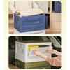 Camping Folding Storage Box Wood Lid, Camping Storage Bin, Foldable Closet Organizers Box Car Storage Container