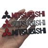 Car 1Pcs 3D Metal Zinc Alloy Car Body Emblem Badge Exterior Decorative Creative Stickers For Mitsubishi Outlander Pajero Lancer