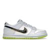Детские кроссовки Dunk Low GS 3D Swoosh белые чернено-синие Volt DV3478-100