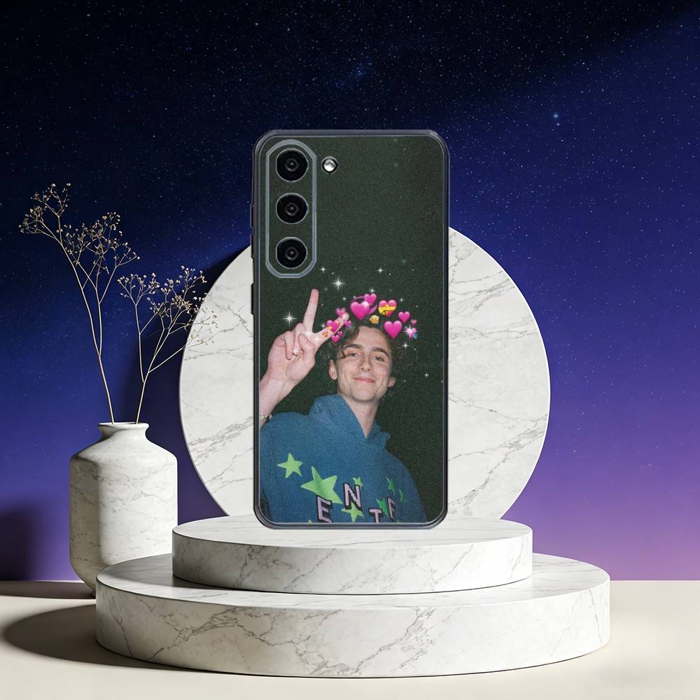 Timothee Chalamet Phone Case For Samsung Galaxy A73,A72,A71,A70,A53,A52,A51,Others Soft Black Cover