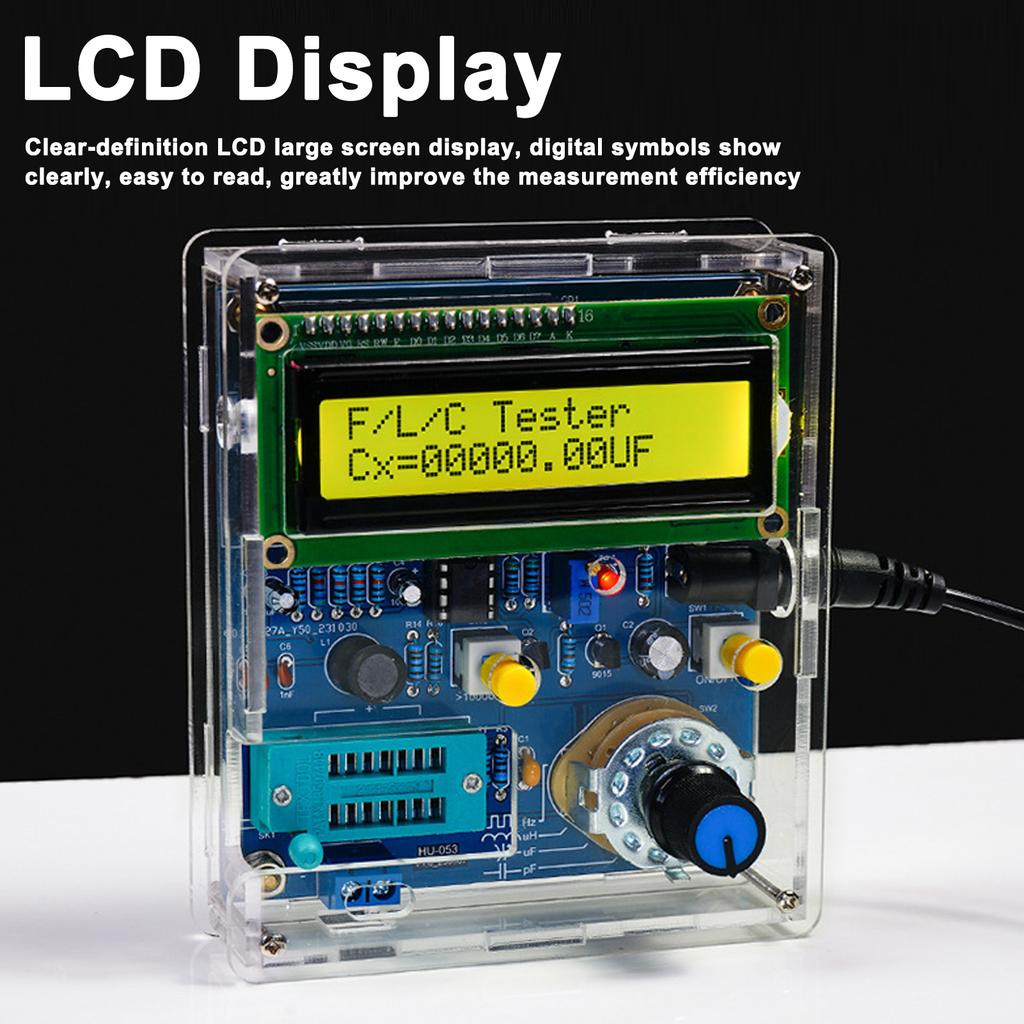 Измеритель емкости, индуктивности, частоты, комплект электроники «сделай сам», 51 схема однокристального тестера