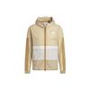 Мужская куртка-худи на молнии в полоску с принтом логотипа, бежевая, HS3205