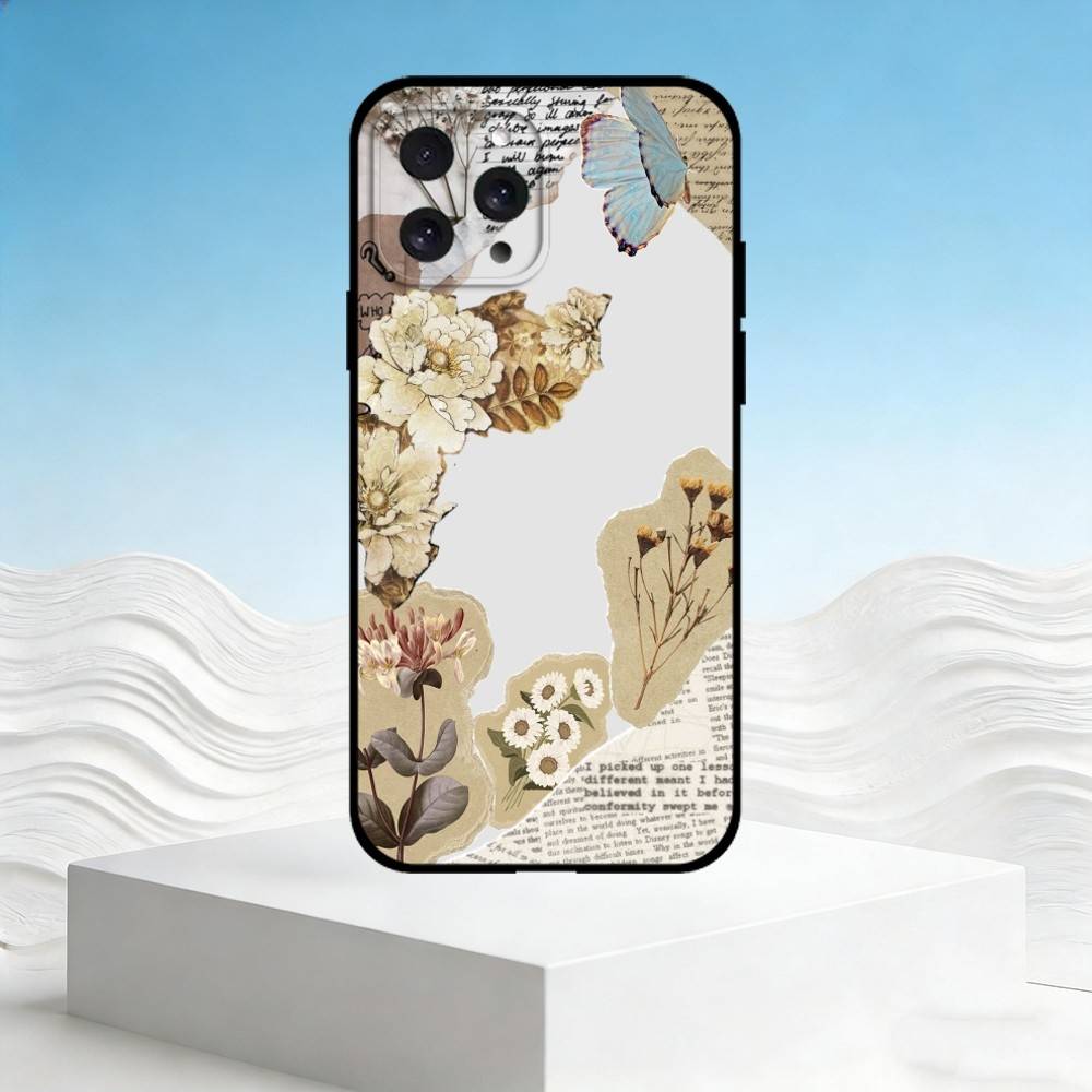 Чехол для телефона M-Мозаичная живопись Для iPhone 17,16,15,14,13,12,11 Plus,Pro Max,SE4 Мягкий силиконовый Черный чехол