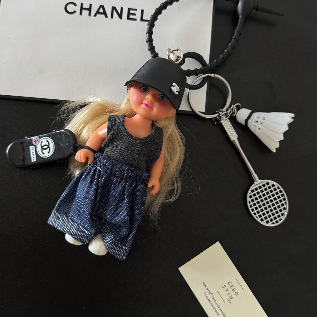 Creative DIY Imitation Vinyl Doll Trendy Girl Toy Bag Decorative Pendant Summer Bag Hanging Keychain