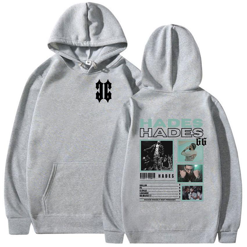 Rapper Hades 66 Tour 2024 New Hoodie Men's Hip Hop Fleece Pullover Sweatshirt Man Retro High Quality Fashion Hoodies Streetwear