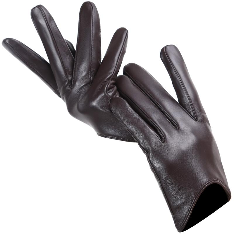 Короткие женские перчатки из овчины, зимние теплые тонкие модные перчатки с сенсорным экраном, мода 2001 г.