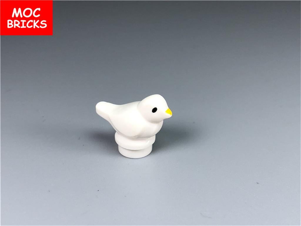 Конструктор MOC Животное Птица Воробей голубь мира Рюф Собирает Частицы Город Строительные Кирпичики Аксессуары Игрушки Пластиковый Материал игрушки