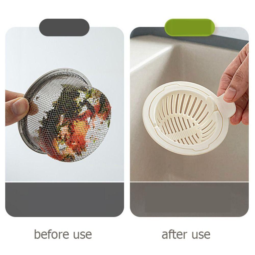 10pcs Round Shape Sink Drain Strainer Hair Filtration Filter Grid Cover For Home Kitchen