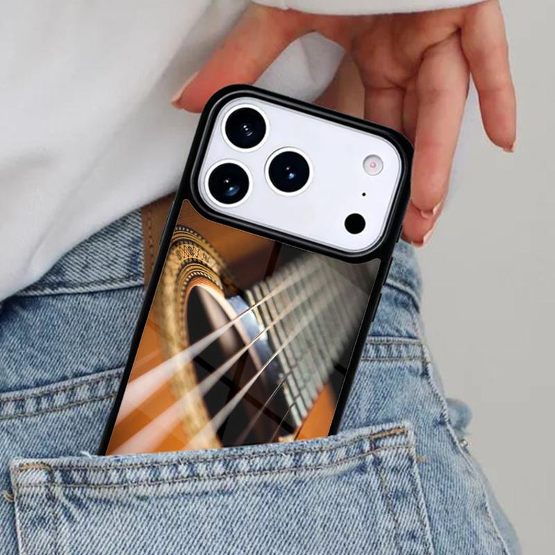 Мягкий чехол для телефона с рисунком музыкальной скрипки и гитары для iPhone 17ProMax 12 13 14 15 16e 17 Pro Max Plus Air Cover