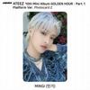 ATEEZ 10-й мини-альбом Golden Hour Part.1 Платформа Версия Мини-открытка для фотокарты KPOP