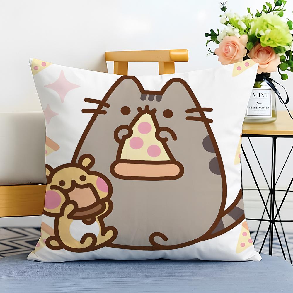 RRilakkuma Cushion Cover Washable Linen Pillowcase Soft for Sofa Bed Cozy Home Room Decor