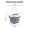 Портативное складное ведро для путешествий на открытом воздухе - пластиковое большое ведро для мытья автомобиля и рыбалки