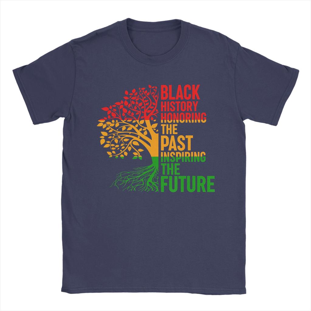 Leisure Black History Honoring Past Inspiring Future T-Shirts for Unisex Round Neck T Shirts  Short Sleeve Tees Summer Clothes