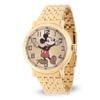 Мужские кварцевые часы Disney Микки Маус W002413 с аналоговым дисплеем, золотистые