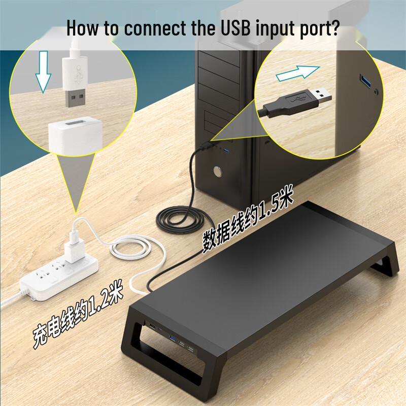 Многофункциональная подставка-органайзер для монитора с USB 3.0 хабом