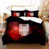 3D Printed Anime Attack On Titan AOT Bedding Set Duvet Cover Double Twin Full Queen King Adult Kids Bedclothes Quilt Cover