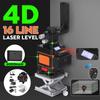 16 Lines Laser Level Green Light LED Display Auto Self Leveling 4D 360° Rotary Measure Horizontal Vertical Cross Remote
