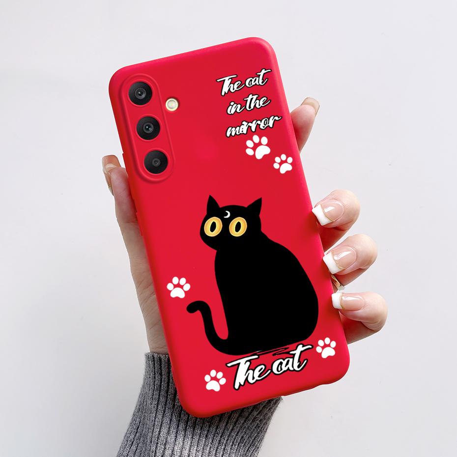 For Samsung A25 5G Case SM-A256B Stylish Painted Soft Silicone Shockproof Cover For Samsung Galaxy A15 A25 A35 A55 5G 2023 Capa