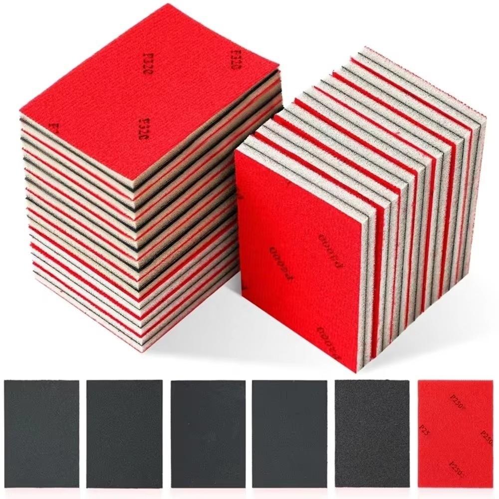 Multi-Purpose Wet Dry Sanding Sponge 75x100mm Grinding Sponge Pad For Wood Furniture