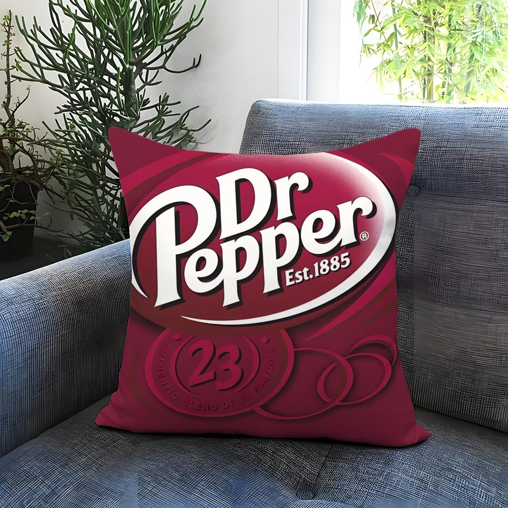Чехол на подушку D-Dr Pepper Удобный двусторонний чехол для подушки Идеально подходит для автомобиля, дивана, спальни и многого другого