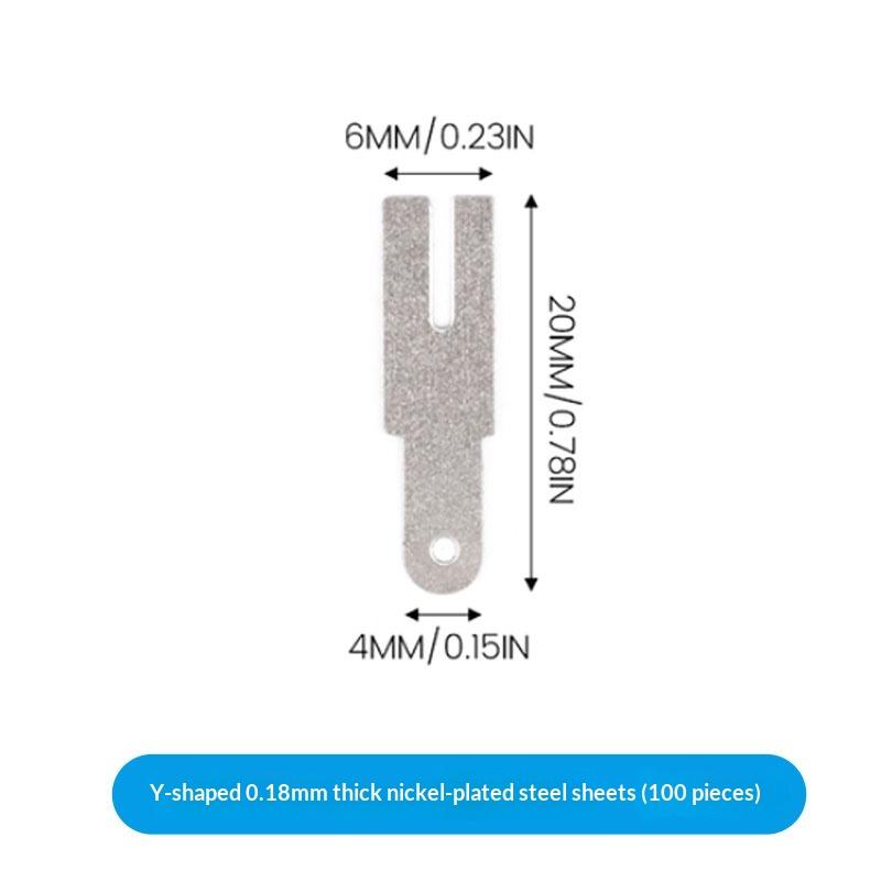 100 шт. Многоугольная никелевая пластина для аккумуляторов 18650, никелевая пластина для литиевых аккумуляторов для точечной сварки, листы для соединения аккумуляторов