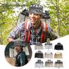 (Army Green 03) Wide Brim Solar Fan Hat, Fishing Hat with Fans, Sun Hats with 2 Solar Fans, Lightweight & Breathable Men's Sun Hat for Summer Outdoor