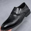 One-pedal Men's Shoes Genuine Leather Spring New Breathable Foot Cover Flat Heel Business Dress British Casual Small Leather Shoes