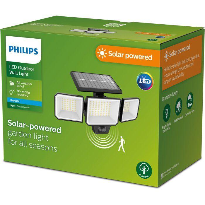 Projecteur - PHILIPS - Nysil - Solaire - Détecteur de mouvement - 1000 lumens