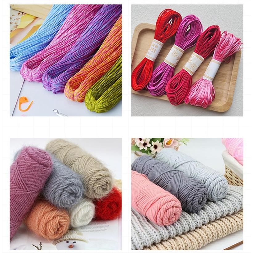 9 шт./набор Красные крючки для вязания Игла Силиконовая ручка Алюминиевый набор крючков для вязания Иглы Вязание свитера своими руками Инструмент для шитья