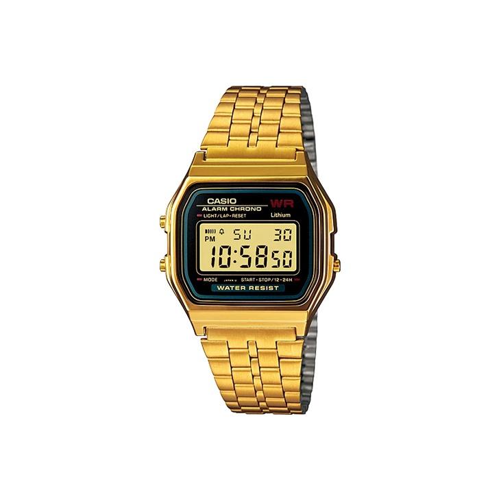 Casio Мужские ЧАСЫ Молодежные Черные A159WGEA-1D A159WGEA-1D