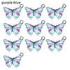 Bracelet Earrings Accessories Handmade Jewelry Animal Pendants Butterfly Charms Blue Enamel