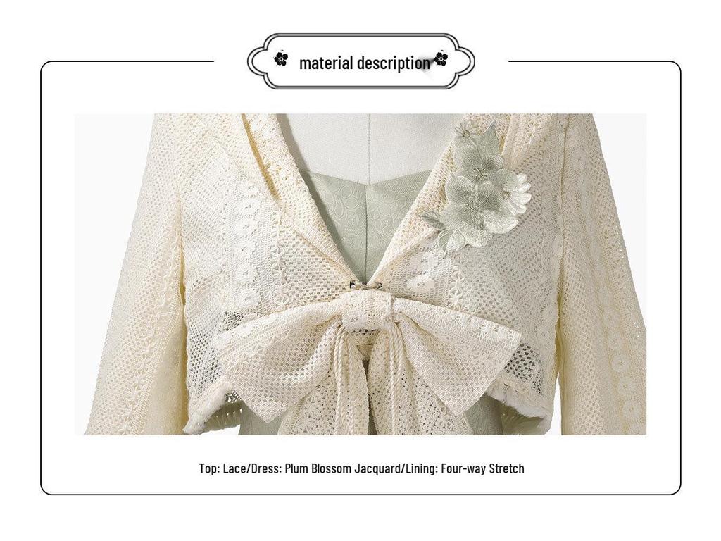 Женский комплект Yi Meng Ge Fangcao Ji Hanfu — топ и платье в китайском стиле 7389