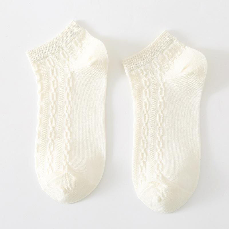 Весенние носки для женщин короткие носки с низкой посадкой и неглубоким вырезом женские носки дышащие и впитывающие пот полосатые в студенческом стиле женские носки-лодочки