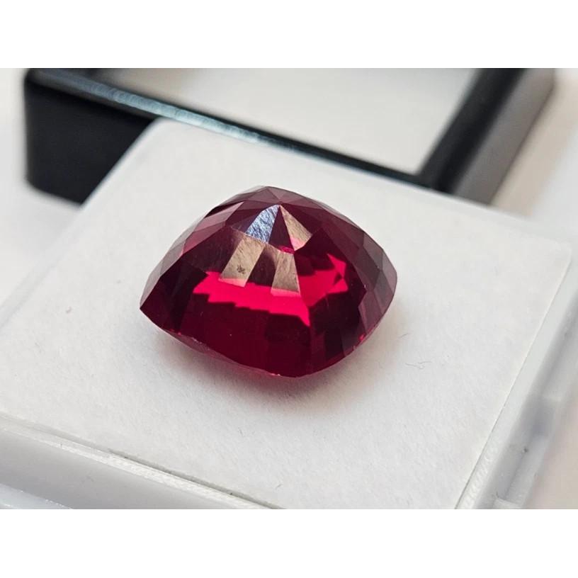 Beautiful Red Ruby Mozambique Cushion Cut 11-12 Ct Certified Loose Gemstone