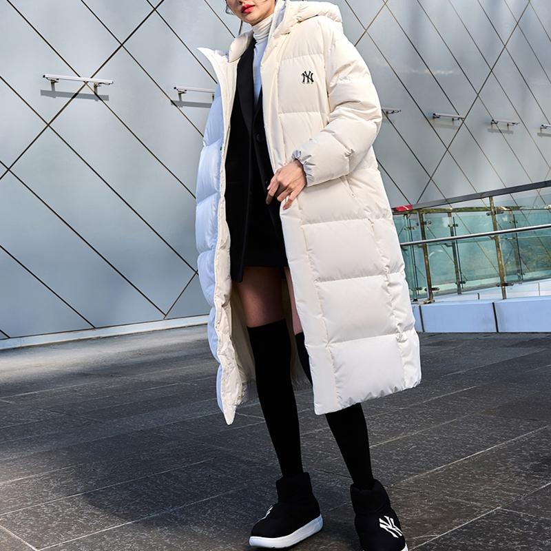 Новый пуховик MLB FW23 Унисекс Белый 3ADJB1336-50CRS