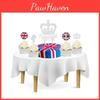 Elegant Queen 70th Platinum Jubilee Party Supplies Set Bunting Banner Caketopper More!