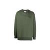 Y-3 FW21 Solid Color Logo Print Pullover Sweatshirt Men Sweatshirt Green HF7070